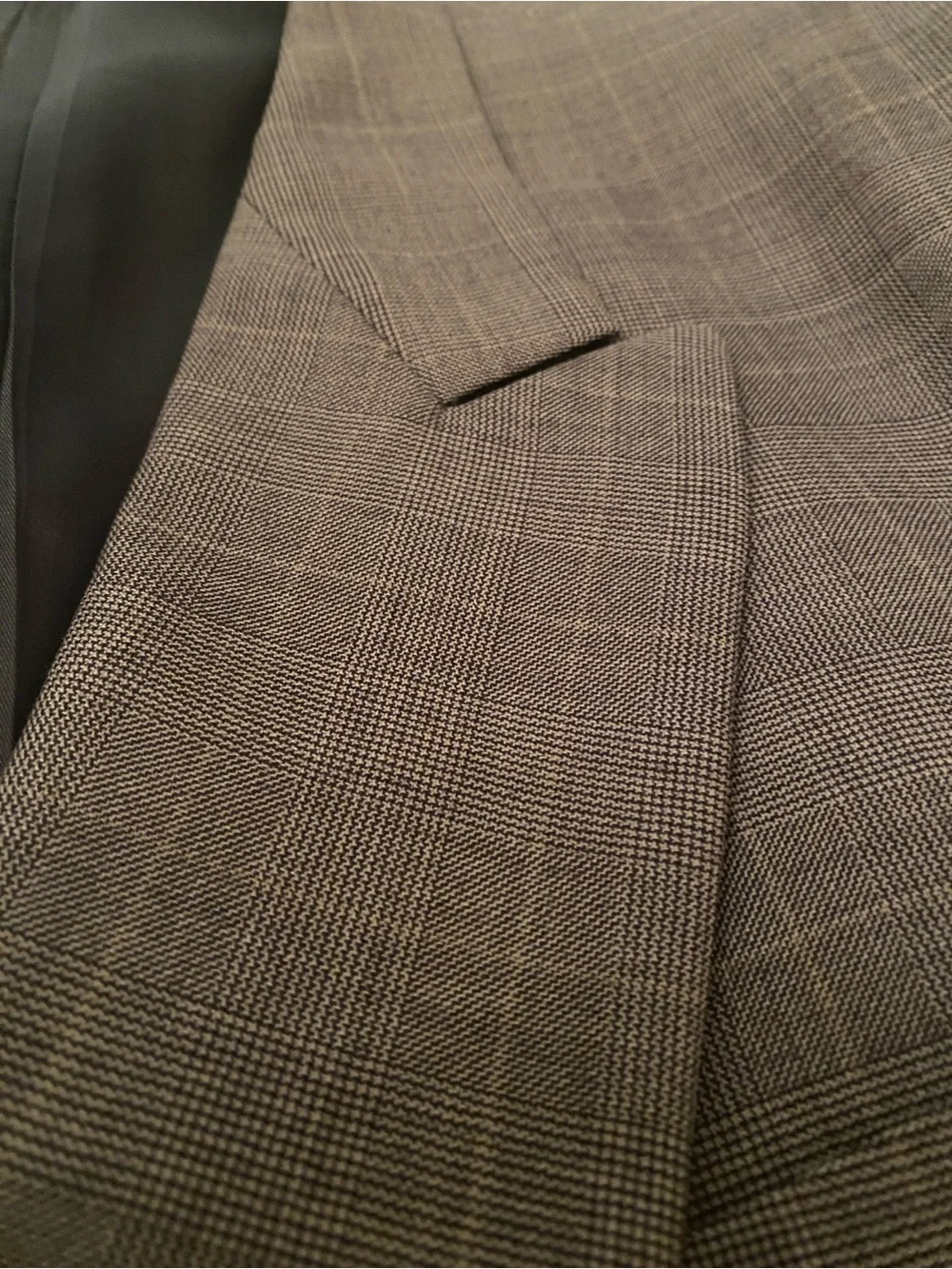 Classic Double-Breasted Men's Suit Blazer and Trousers - Gray 41/42R